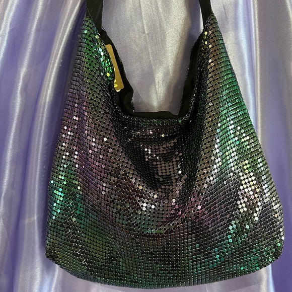 Iridescent Holographic Mesh Shoulder Bag | Y2K Rave Disco Festival Purse NWT - Picture 16 of 16
